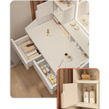 NNEDSZ Makeup Vanity Mirror Desk Table with LED Lighting