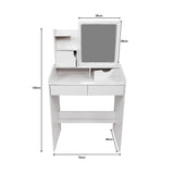 NNEDSZ Makeup Vanity Mirror Desk Table with LED Lighting