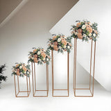 NNEDSZ Rose Gold Metal Flower Stand
