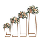 NNEDSZ Rose Gold Metal Flower Stand