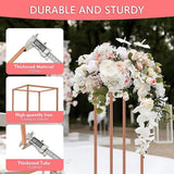 NNEDSZ Rose Gold Metal Flower Stand