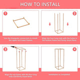NNEDSZ Rose Gold Metal Flower Stand