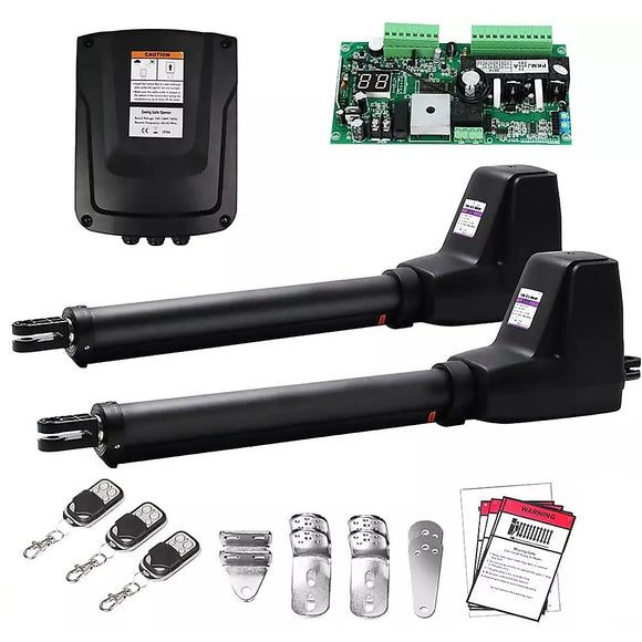 NNEDSZ 800KG Double Swing Auto Motor Remote Gate Opener Basic Kit