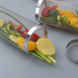 NNEDSZ 2pc BBQ Basket Round Campfire Grid Cookware