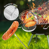 NNEDSZ 2pc BBQ Basket Round Campfire Grid Cookware