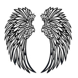 NNEDSZ LED Angel Wing Metal Wall Art Wrought Iron Wings Sculpture Fairy Lights