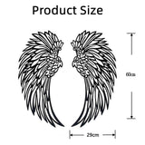 NNEDSZ LED Angel Wing Metal Wall Art Wrought Iron Wings Sculpture Fairy Lights