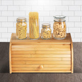 NNEDSZ Bamboo Bread Box Kitchen Storage