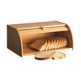 NNEDSZ Bamboo Bread Box Kitchen Storage