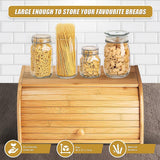 NNEDSZ Bamboo Bread Box Kitchen Storage