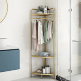 NNEDSZ Corner Gold Clothing Rack Clothes Bedroom Storage