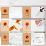 NNEDSZ PVC Tablecloth Clear Plastic Cover Protector Mat