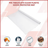 NNEDSZ PVC Tablecloth Clear Plastic Cover Protector Mat