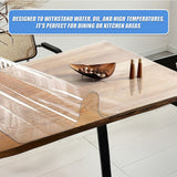 NNEDSZ PVC Tablecloth Clear Plastic Cover Protector Mat