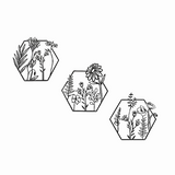 NNEDSZ 3pc Metal Art Wall Décor