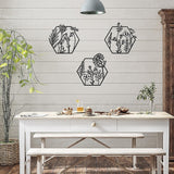 NNEDSZ 3pc Metal Art Wall Décor
