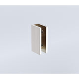 NNEDSZ 70x210cm Single Shower Glass Screen with Nickel Wall U-Brackets