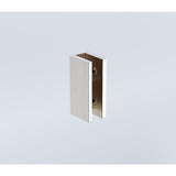 NNEDSZ 70x210cm Single Shower Glass Screen with Nickel Wall & Floor U Brackets