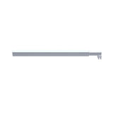 NNEDSZ 80x200cm Single Shower Glass Screen with Chrome U-brackets & Square Pole