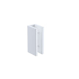 NNEDSZ 80x200cm Single Shower Glass Screen with White U-brackets & Round Pole
