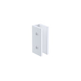 NNEDSZ 80x210cm Single Shower Glass Screen with White Wall U-Brackets