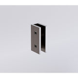 NNEDSZ 80x210cm Single Shower Glass Screen with Gunmetal Wall U-Brackets
