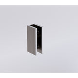 NNEDSZ 90x210cm Glass Shower Screen with Gunmetal Wall & Floor U Brackets