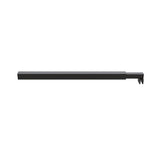NNEDSZ 120x200cm Single Shower Glass Screen with Black U-brackets & Square Pole