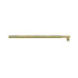 NNEDSZ 120x210cm Single Shower Glass Screen with Gold U-brackets & Round Pole