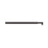 NNEDSZ 70x210cm Single Shower Glass Screen with Gunmetal Wall Channel & Square Pole