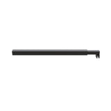 NNEDSZ 80x210cm Single Shower Glass Screen with Black Wall Channel & Square Pole