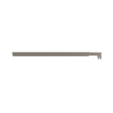 NNEDSZ 120x210cm Single Shower Glass Screen with Nickel Wall Channel & Square Pole