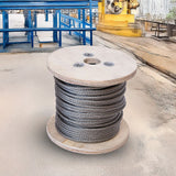 NNEDSZ 50m Stainless Steel Wire Rope Cable 5mm 316 A4 7x7 Balustrade Fence