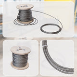NNEDSZ 50m Stainless Steel Wire Rope Cable 5mm 316 A4 7x7 Balustrade Fence