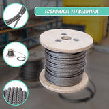 NNEDSZ 50m Stainless Steel Wire Rope Cable 5mm 316 A4 7x7 Balustrade Fence