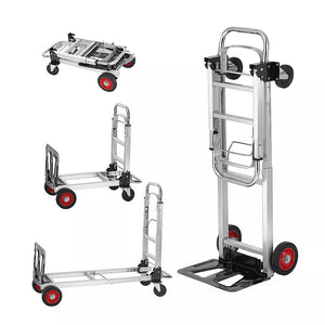 NNEDSZ Hand Truck 2 in 1 Folding Dolly Cart 180kg Capacity Heavy Duty Aluminium