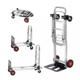 NNEDSZ Hand Truck 2 in 1 Folding Dolly Cart 180kg Capacity Heavy Duty Aluminium