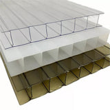 NNEDSZ 10mm Polycarbonate Roofing Sheets Clear UV Roof 1050x2100mm Bulk 5 Pack