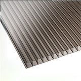 NNEDSZ 4mm Polycarbonate Roofing Sheets Tinted Bronze UV Roof 610x1220mm Bulk 12 Pack