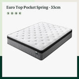 NNEDSZ Mattress Single Euro Top Pocket Spring Motion Isolation CertiPUR-US Certified