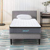 NNEDSZ Mattress King Single Euro Top Pocket Spring Motion Isolation CertiPUR-US Certified