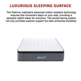 NNEDSZ Mattress King Single Euro Top Pocket Spring Motion Isolation CertiPUR-US Certified