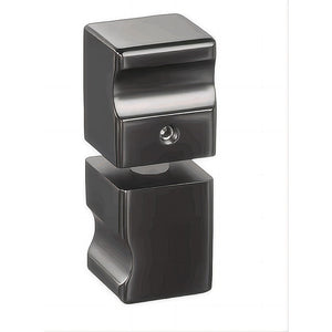 NNEDSZ Brass Shower Door Square knob Handle in Gunmetal