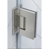 NNEDSZ 90 Degree Stainless steel Glass Shower Door L-Hinge in Black