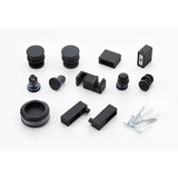 NNEDSZ Hardware Accessories for Frameless Glass Sliding Door Shower Screen in Black