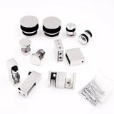 NNEDSZ Hardware Accessories for Frameless Glass Sliding Door Shower Screen in Chrome