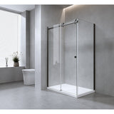NNEDSZ Hardware Accessories for Frameless Glass Sliding Door Shower Screen in Chrome