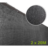 NNEDSZ 20m x 2m Fence Windscreen Privacy Screen Shade Cover Black Fabric Mesh Garden