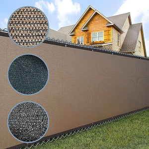 NNEDSZ 15m x 2m Fence Windscreen Privacy Screen Shade Cover Dark Green Fabric Mesh Garden