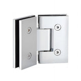 NNEDSZ 90cm Frameless Diamond Shower Screen with Chrome Brackets and SS Hinges, Round Handle
